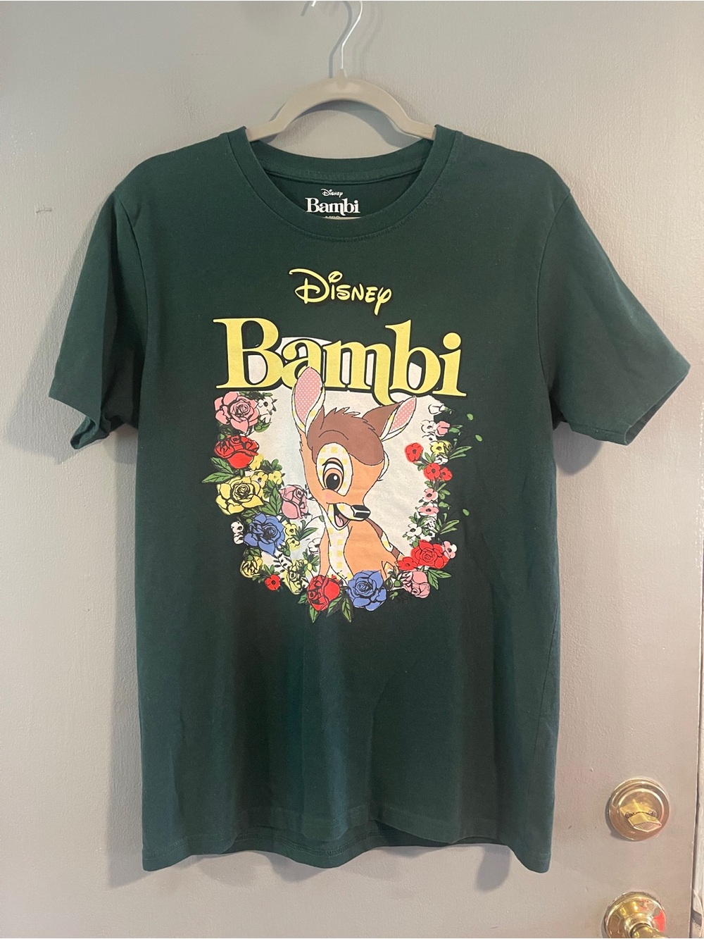 Disney Bambi‎ Graphic Tee - Forest Green Size M